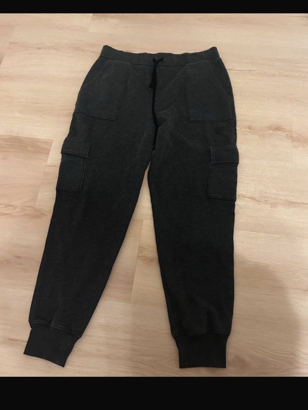 PINK grey sweatpants (US M)